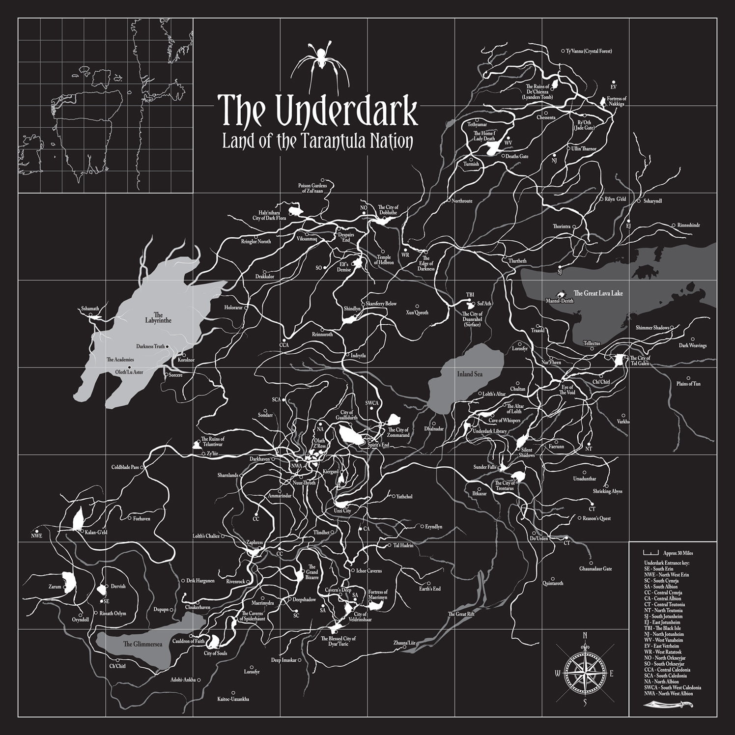 Map of the Underdark